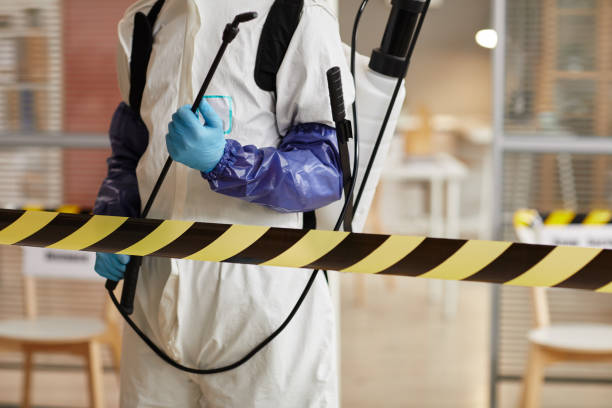 Professional Biohazard Cleanup technician working in Compton, AR